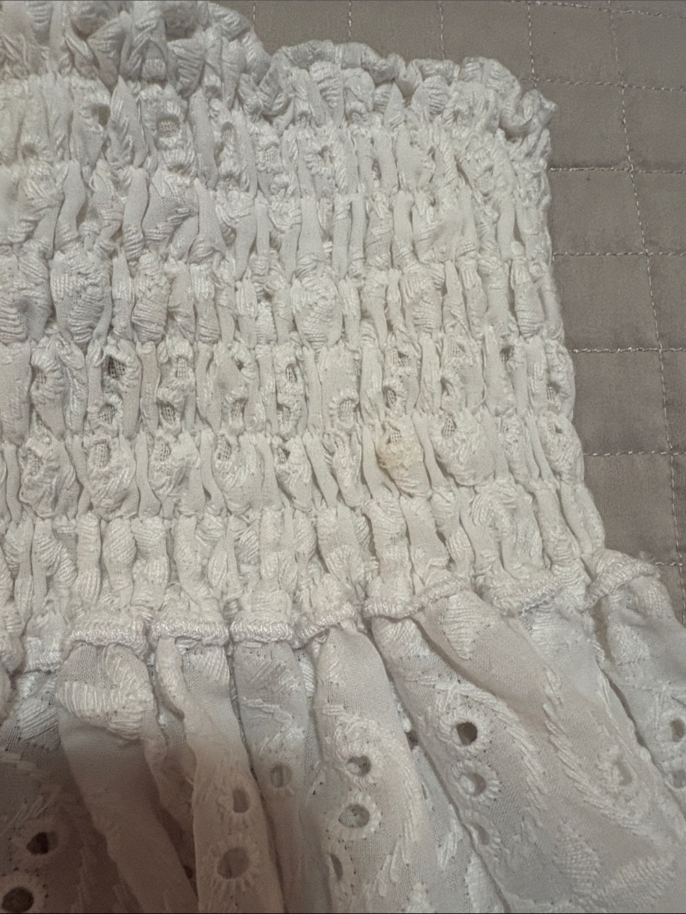 Capuccino Createur Handmade in France Smocked Skirt OS EUC - Picture 5 of 5